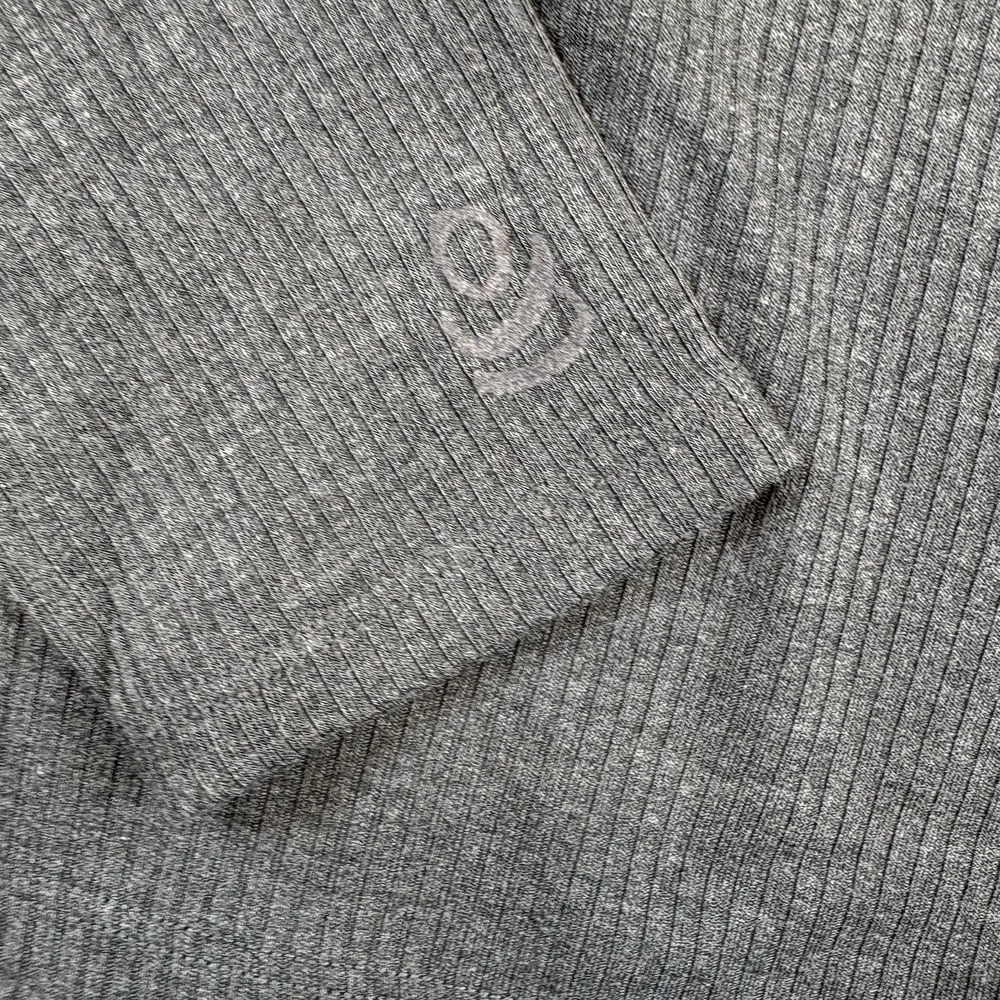 Cuddl Duds Stretch Rib Long Sleeve Henley Women's Medium Gray Warm Layer NWT - Picture 8 of 8